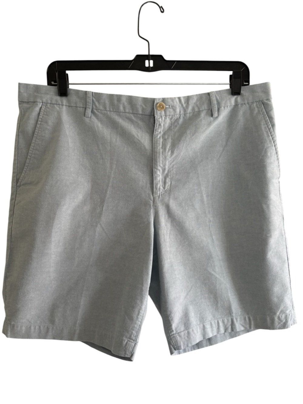 Chaps Men's Chino Shorts Blue Size 40 Classic Stretch Flat Front Casual Preppy